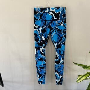 lululemon athletica Blue and Black Patterned Leggings